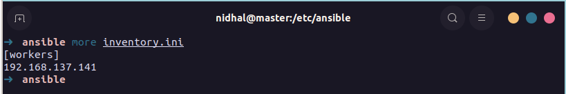 Output of the Inventory File